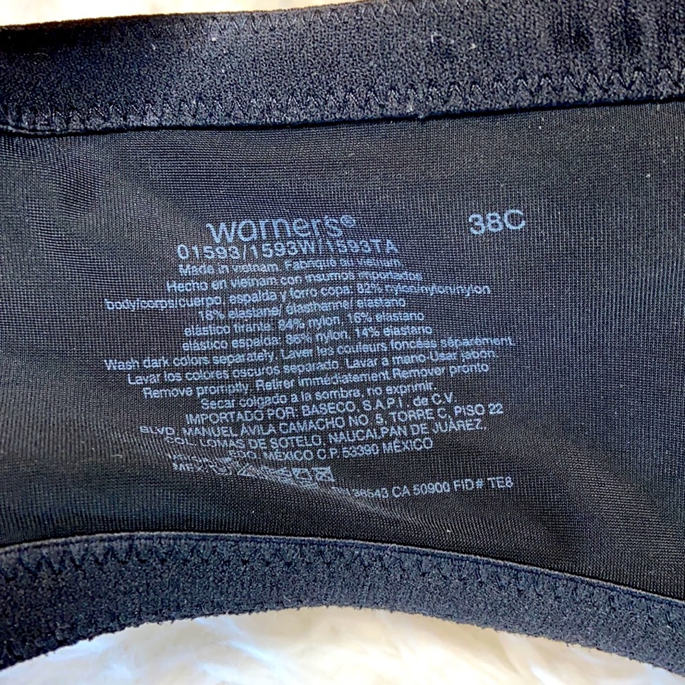 Warner’s Black Underwire Adjustable Bra - Picture 4 of 7